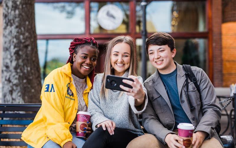 Students at the Carrollton Square